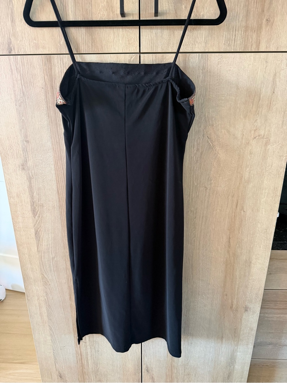 Ricki's - Vintage Black Midi Dress with Embellished Neckline - Picture 6 of 10